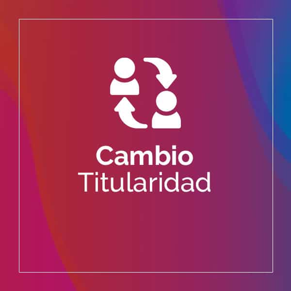 Cambio de titularidad