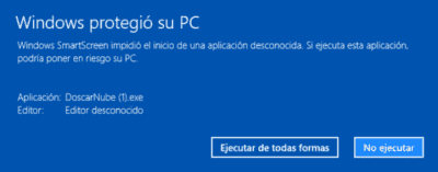 Pantallazo windows ejecutar